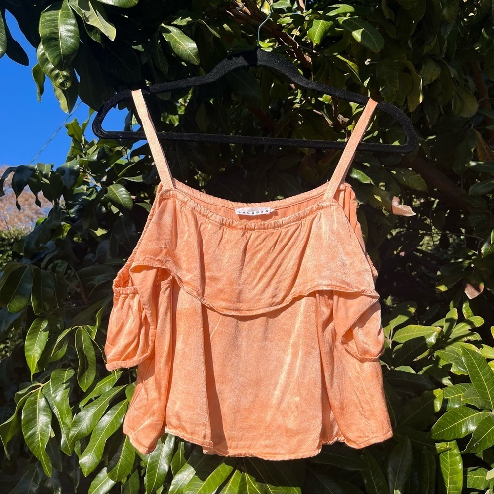 Lacausa orange tank top